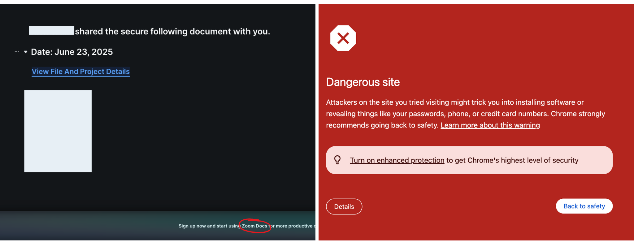 Phishing lure